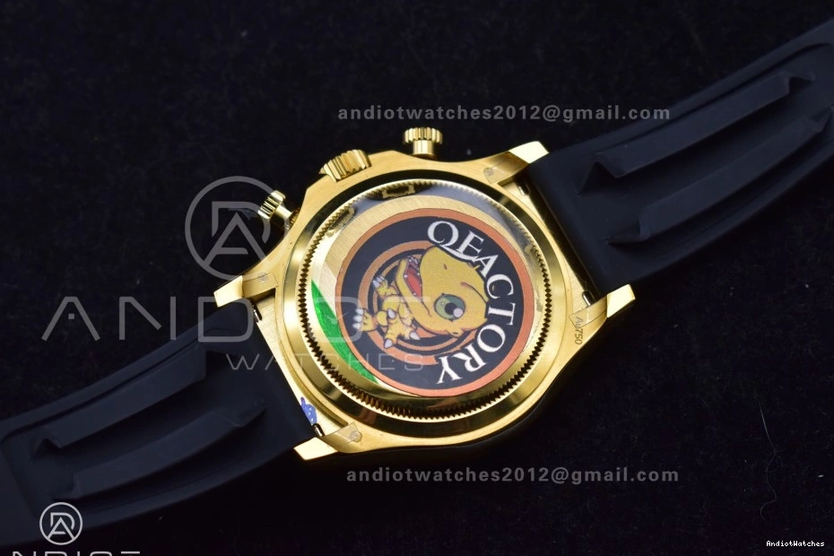 807 Oysterflex SH4131 Daytona 1:1 YG (Weighted) V6 QF on 126518 Black Best Edition Strap Sophisticated Dial 1223